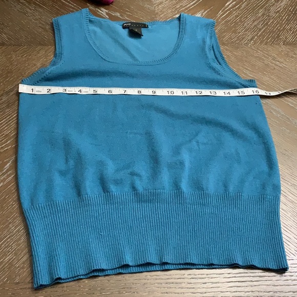 Grace Elements blue sleeveless lightweight  silk blend sweater vest Size XS/PP - Picture 12 of 14